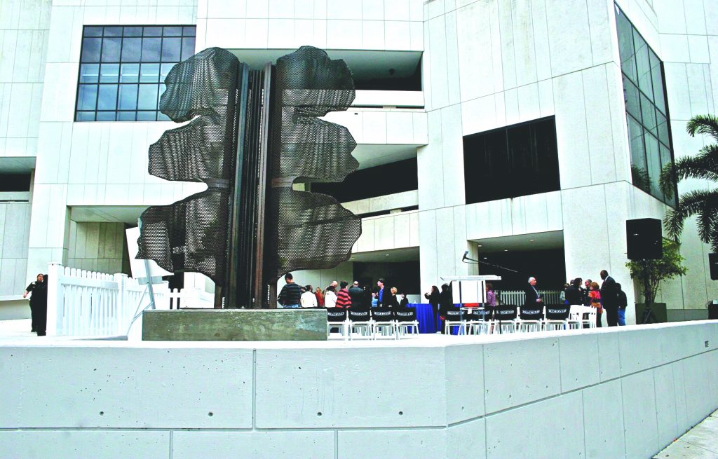 New sculpture unveiled at Wolfson Campus.