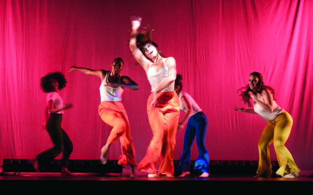 Students performing on stage at Kendall Campus.