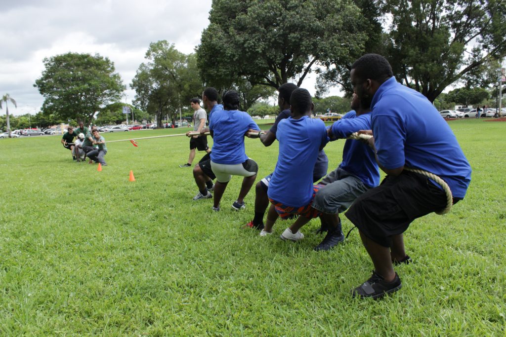 Students competing at the Clash of the Clubs.