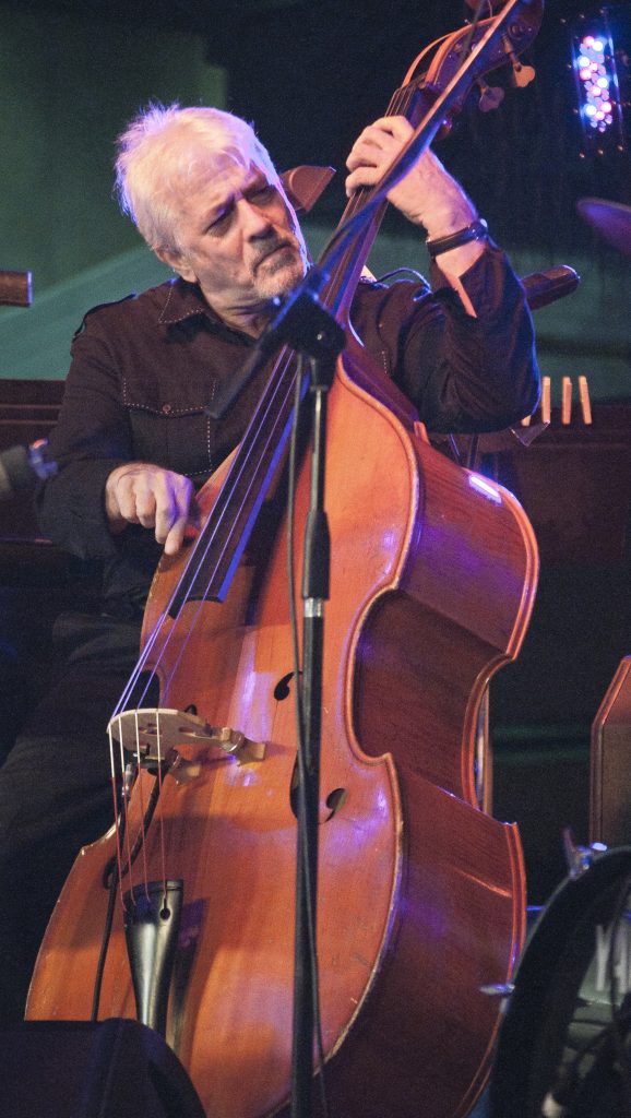 Bassist Matthew Bonelli performing at Kendall Campus.