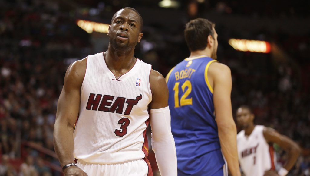 Dwayne Wade during a game.