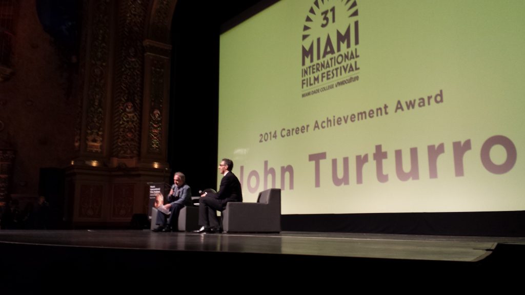John Turturro being honored with a lifetime achievement award.
