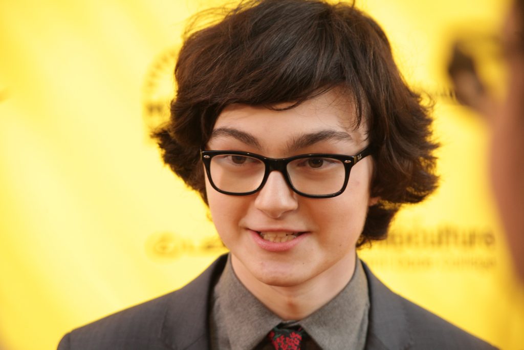 Young actor Jared Gilman on the red carpet.