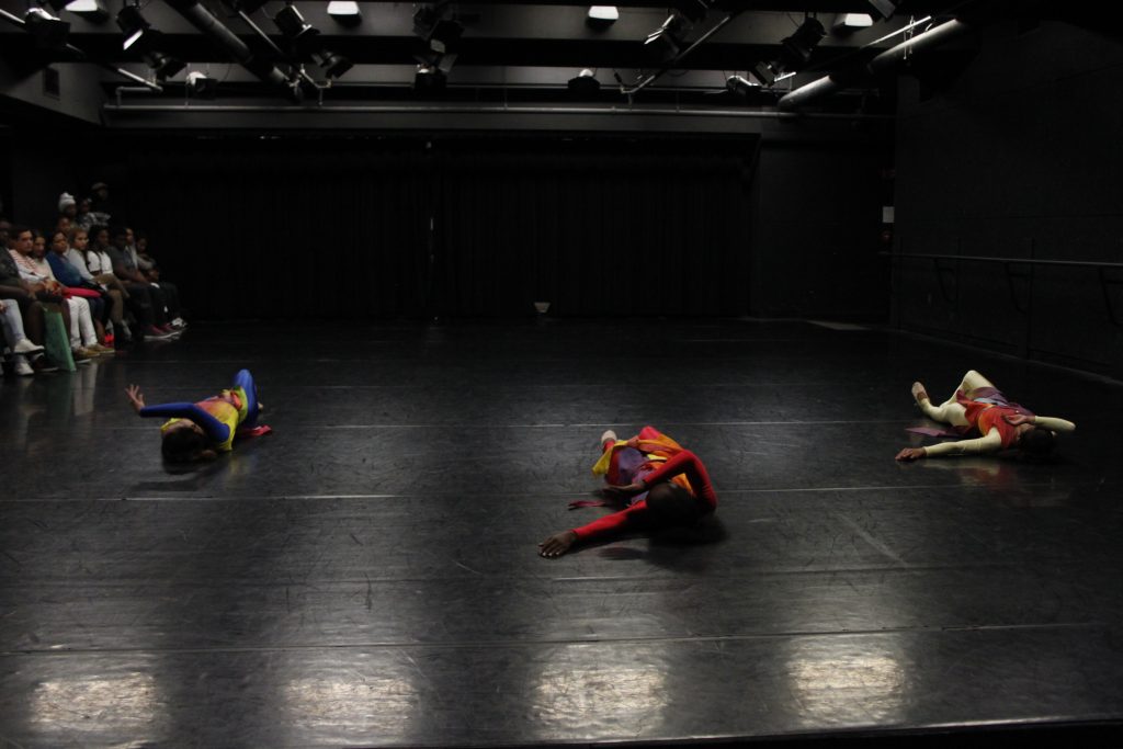 Dancers performing at Wolfson Campus.