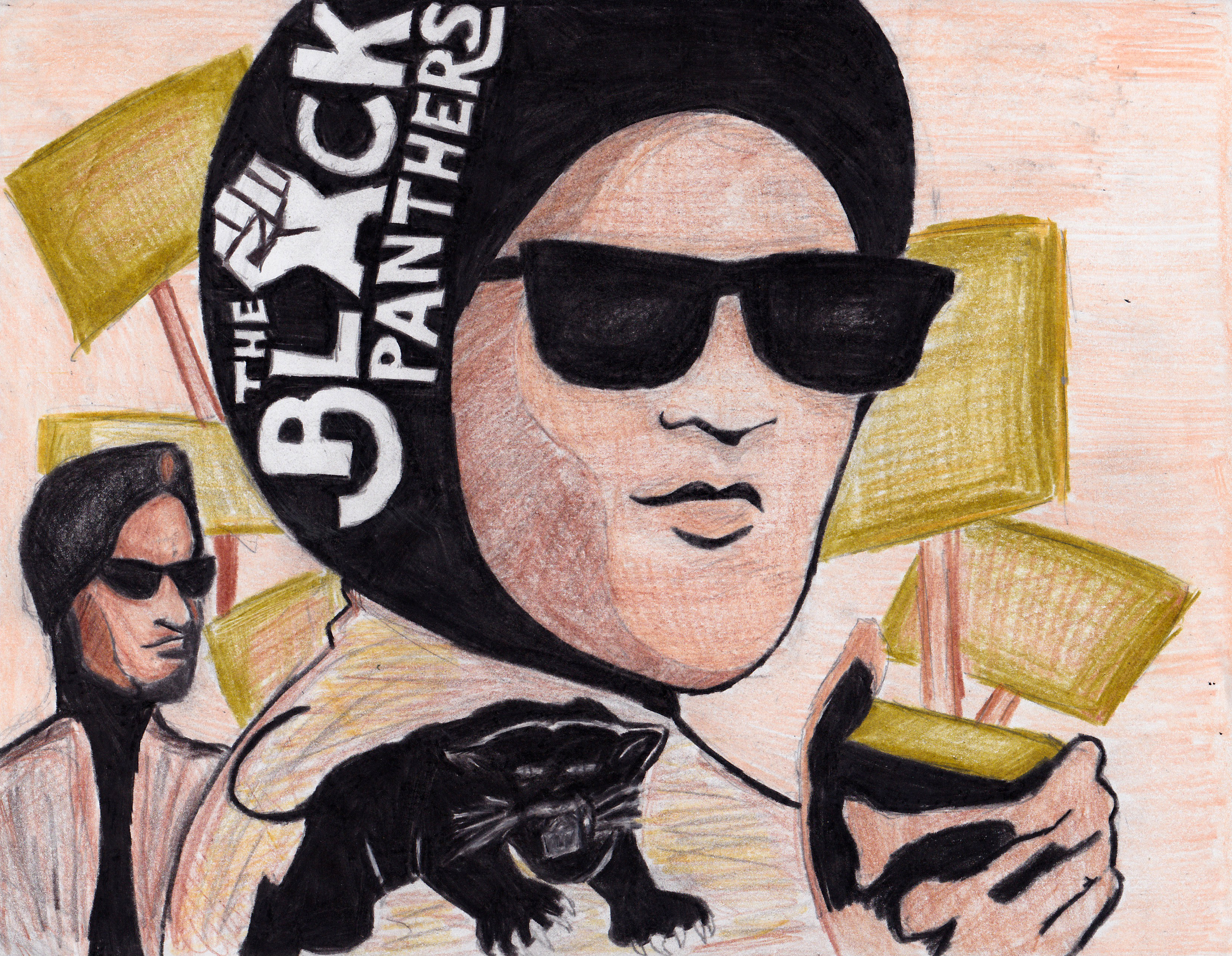 Black Panther Party illustration by Danielle Kairuz.