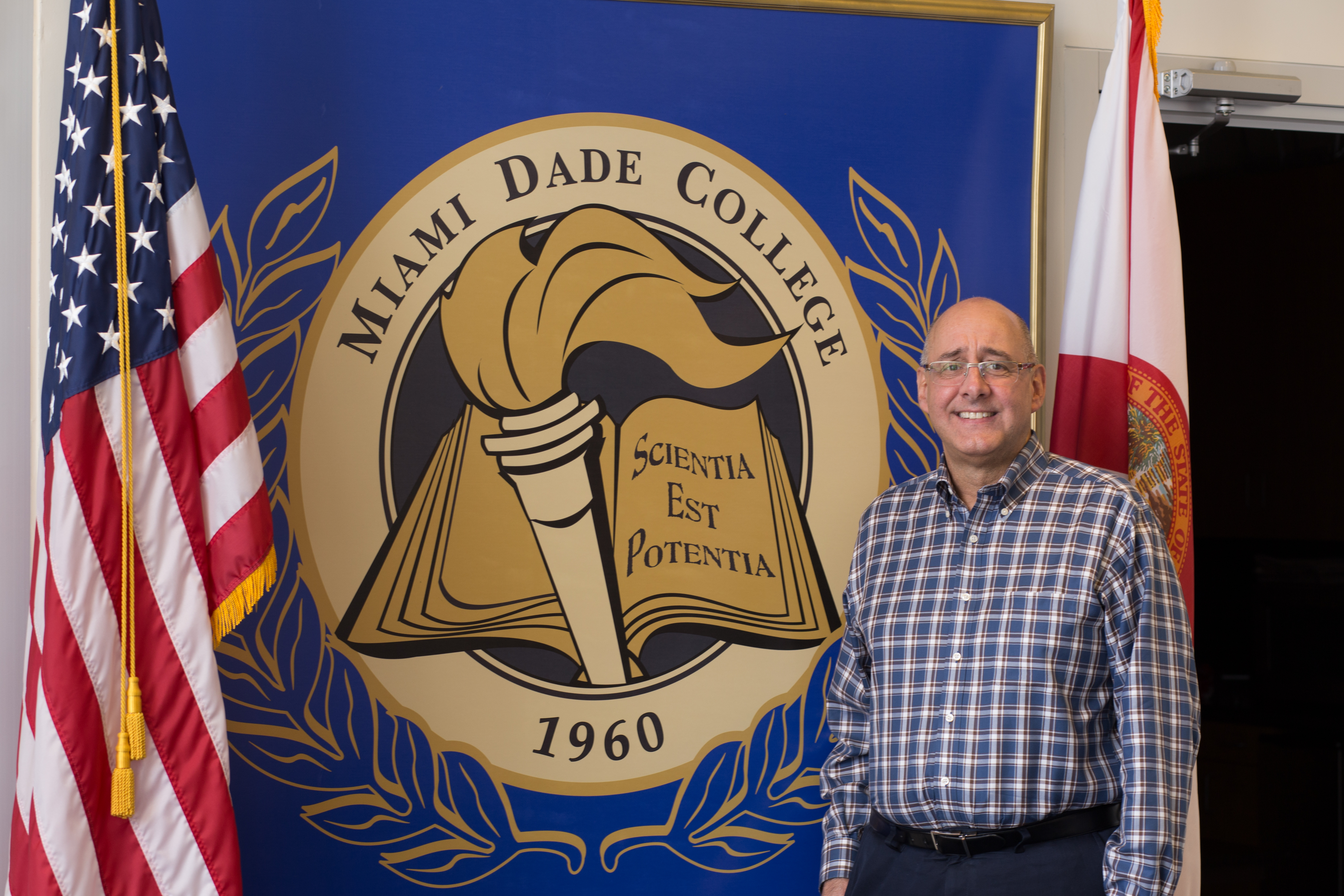 Montoya posing for the camera.