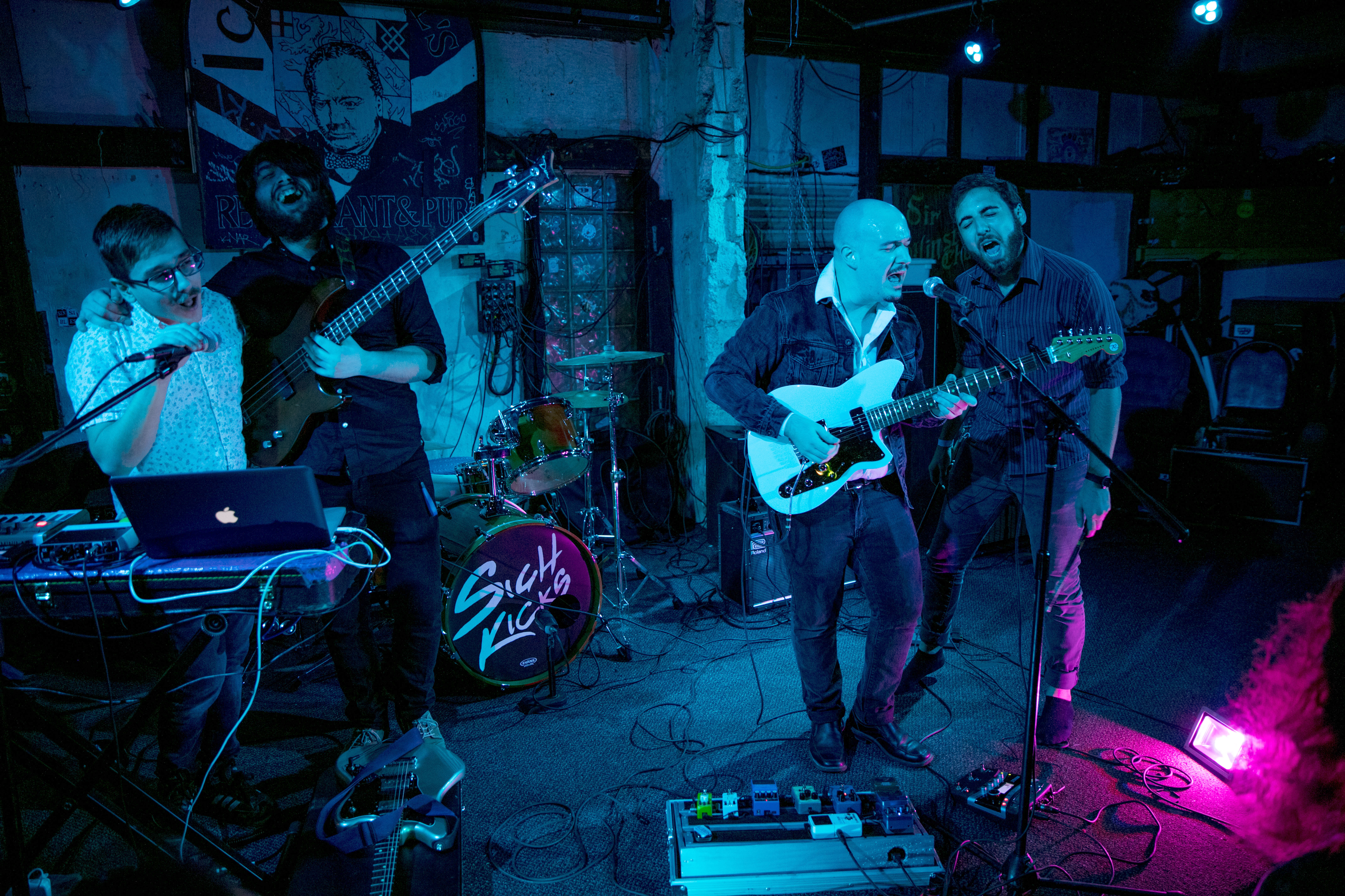 Sigh Kicks performing at their last show.