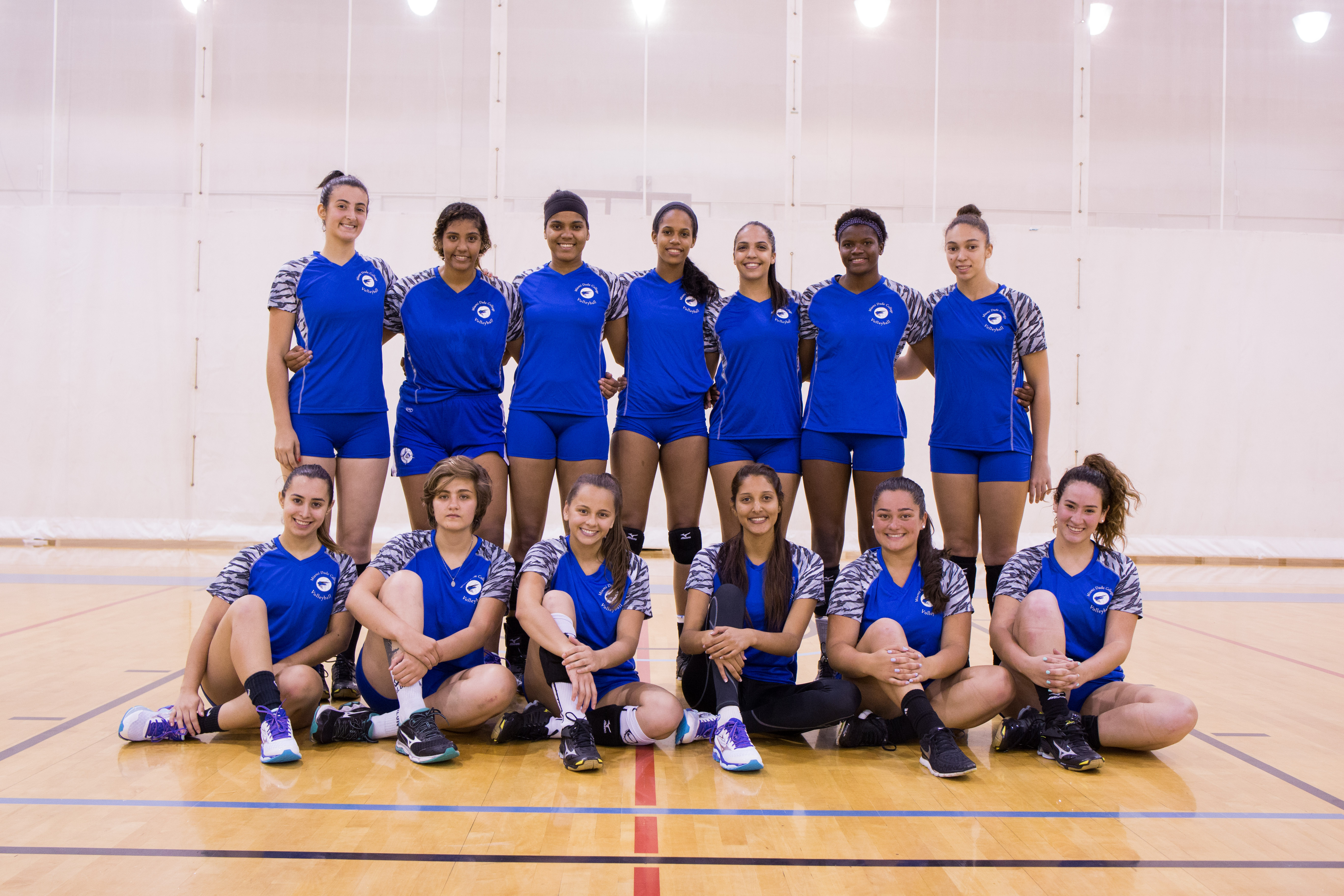 Group photo of the volleyball team.