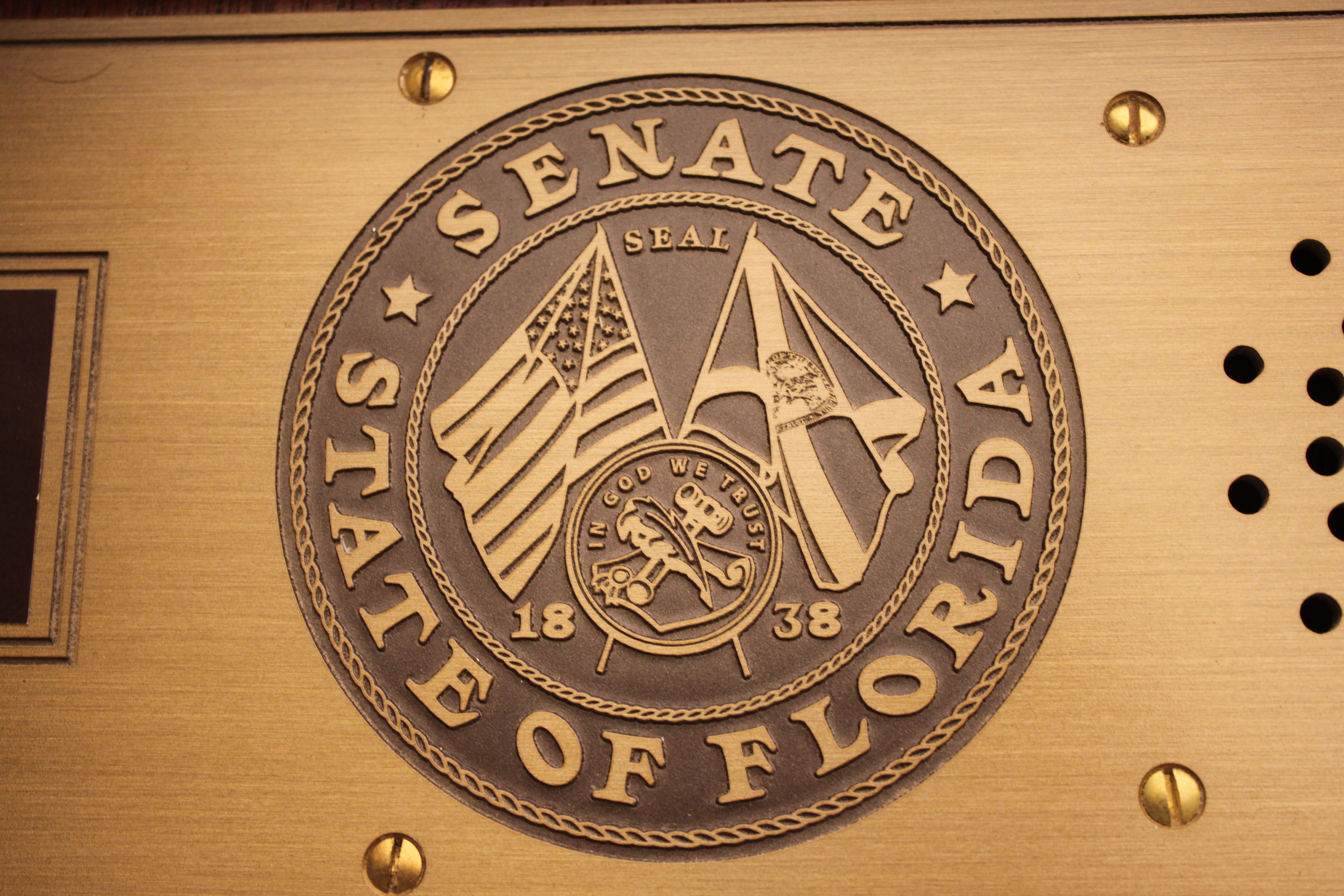 Image of the seal of the Senate of Florida. Senate bill 2