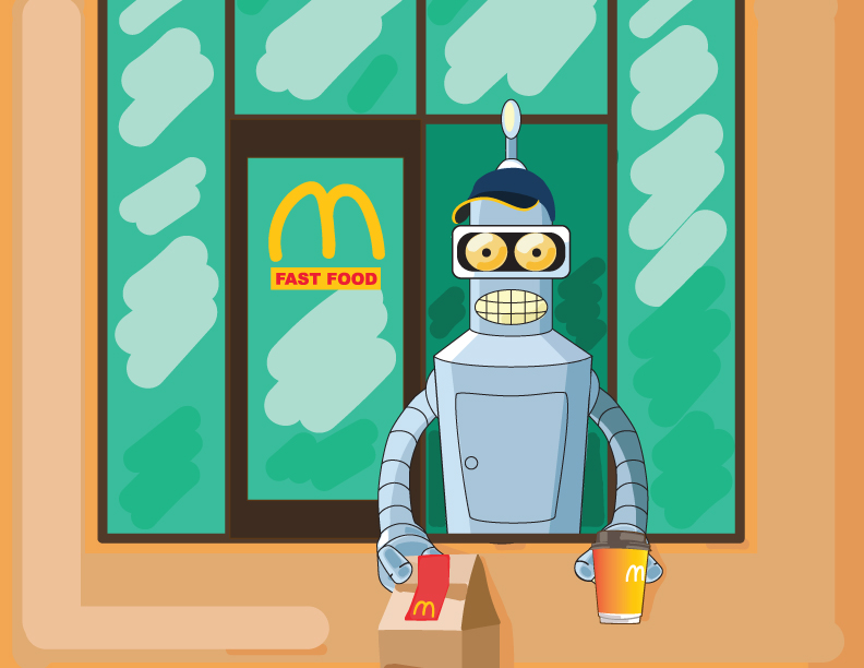 Robots graphic by Tetyana Shumkova.