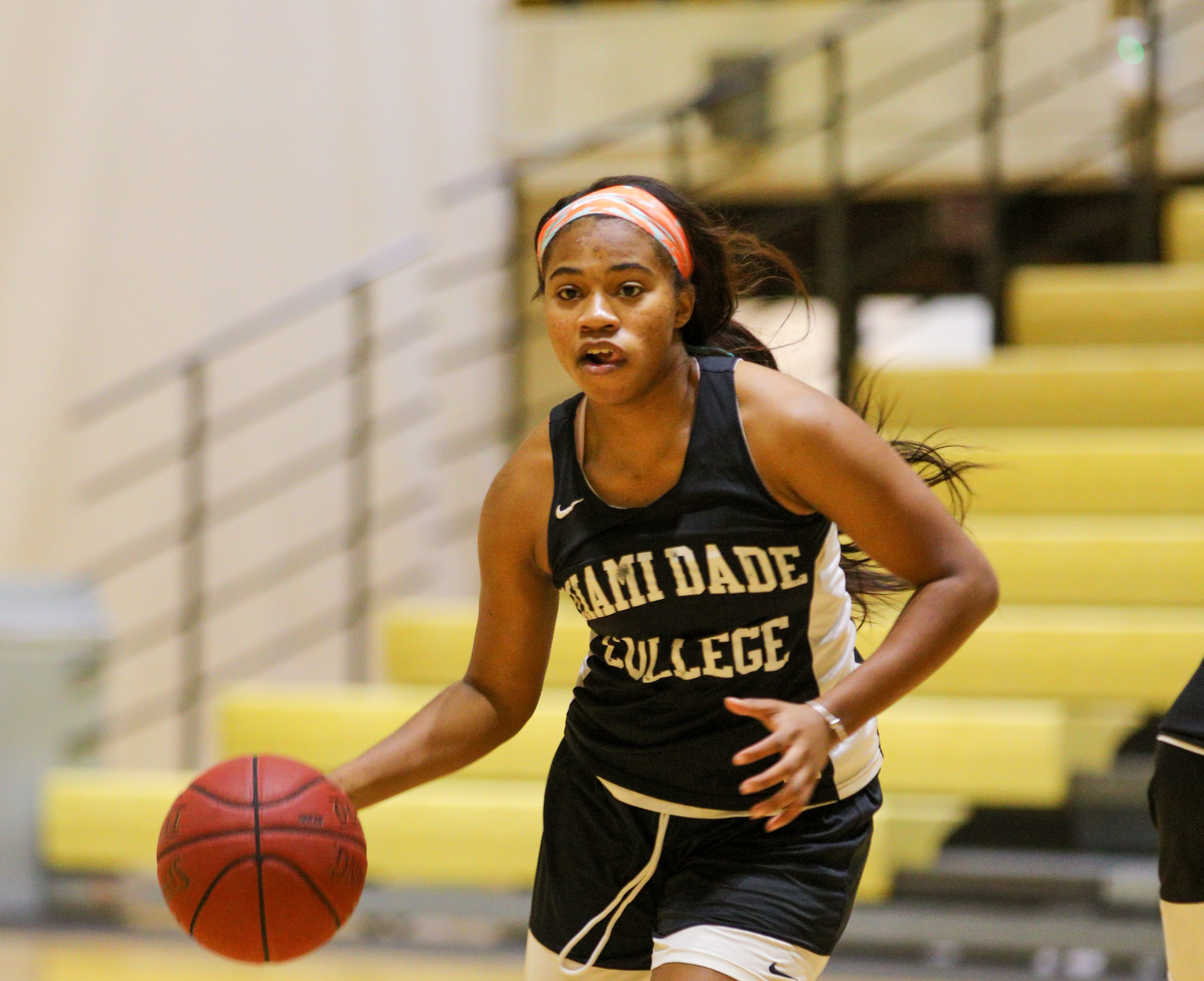 Chism on the court playing for the Lady Sharks.
