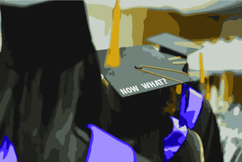 Sharks at graduation. Graphics by Eduardo Badal.