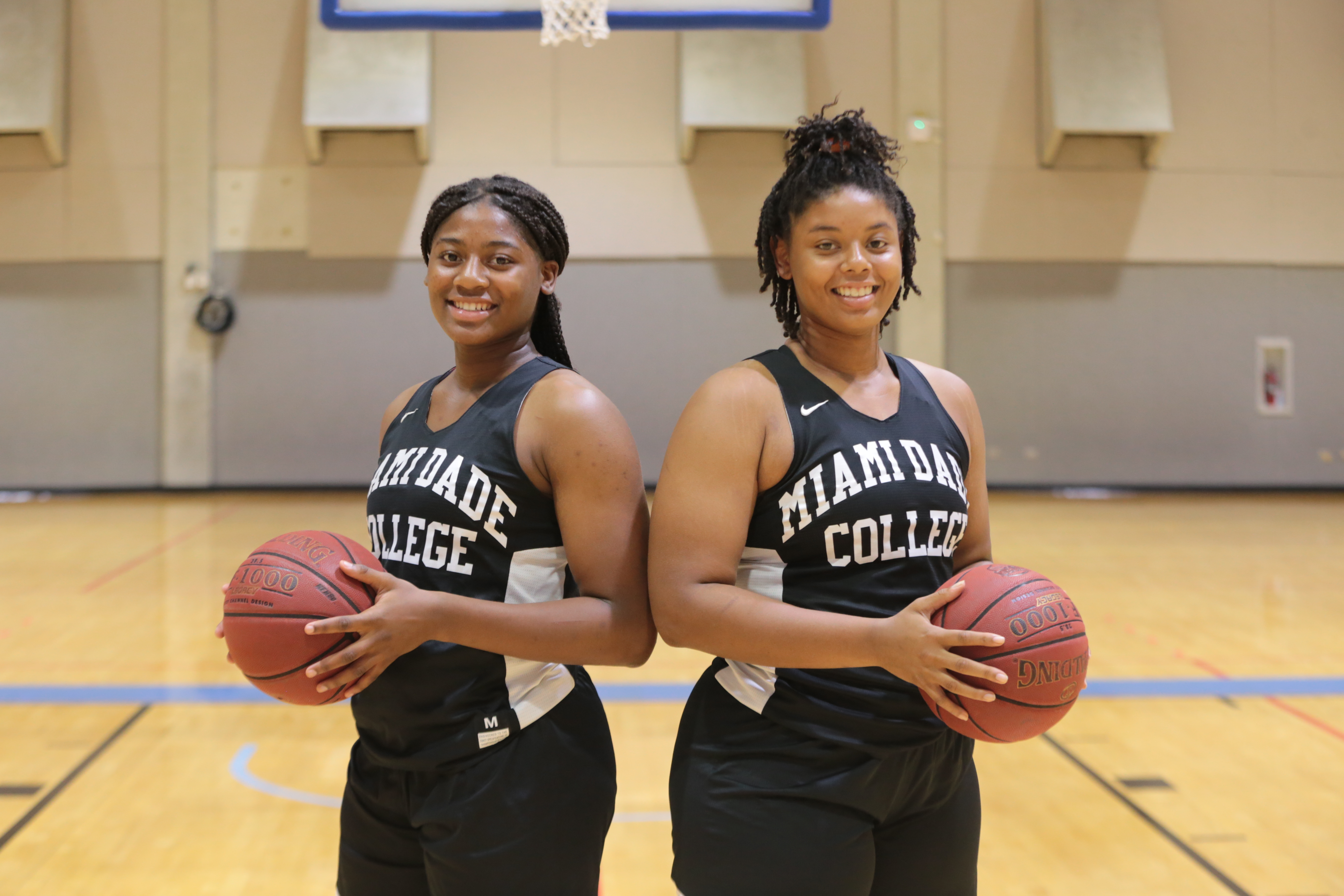 The Pruitt Sisters posing for the camera.