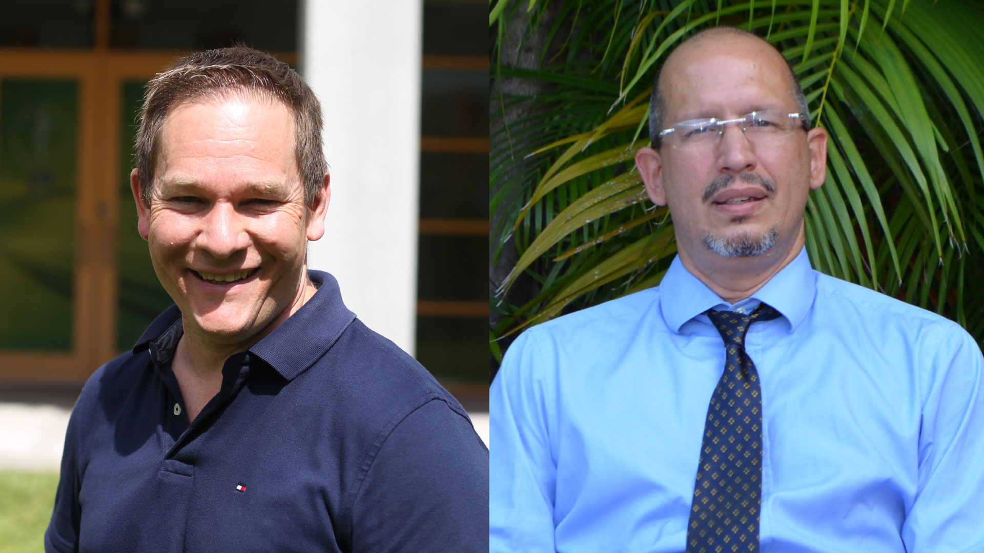 Photos of the professors.