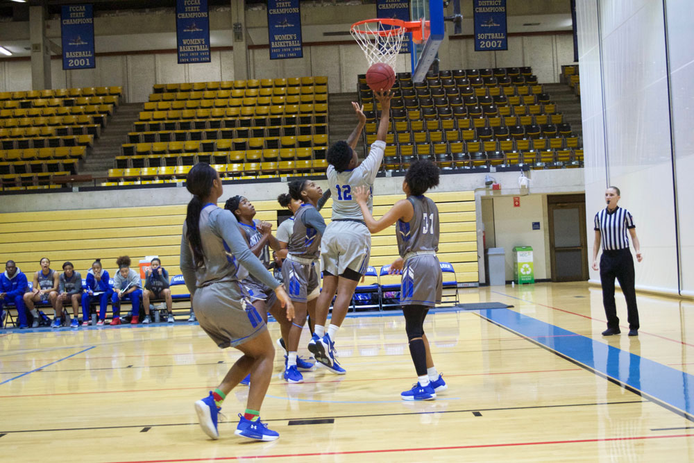 Daliyah Brown on the court.