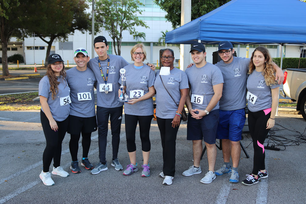 Photo of some of the Phi Theta Kappa members.