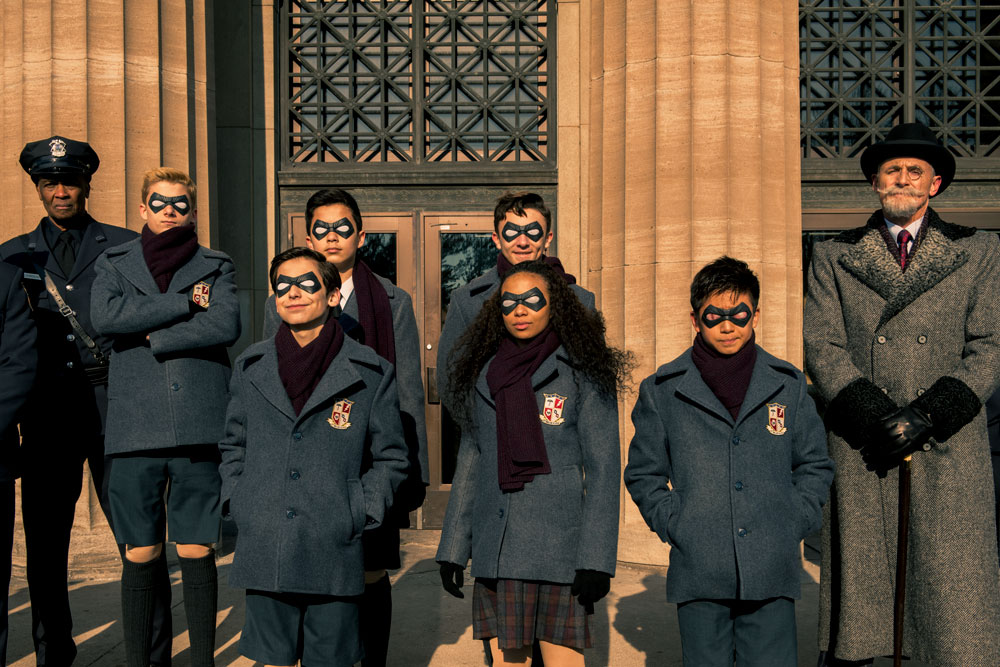 The cast from The Umbrella Academy.