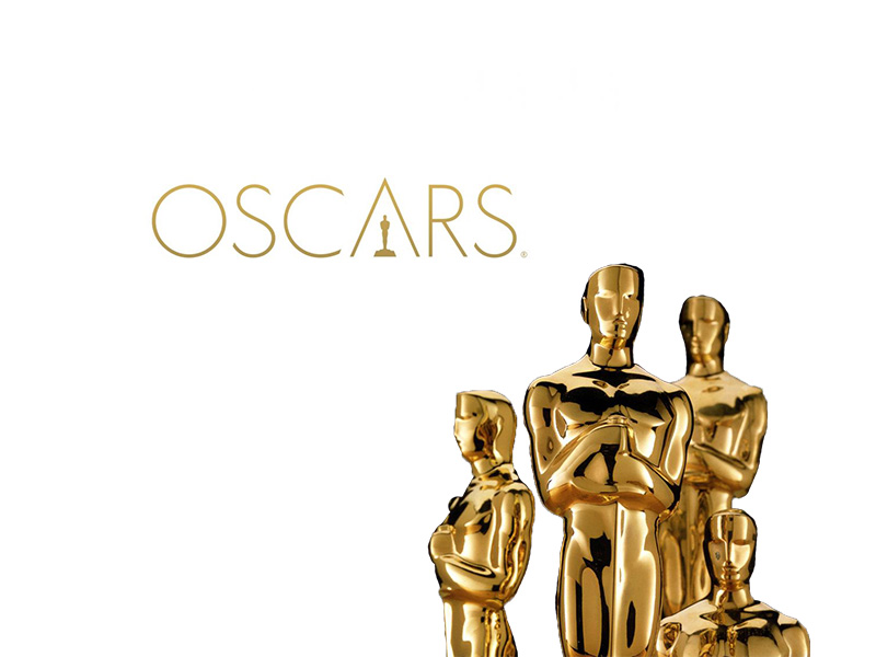 Academy award logo and statues.