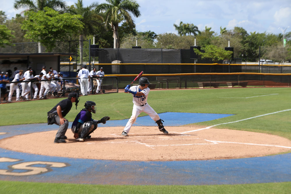 Martinez-Bautista at bat.