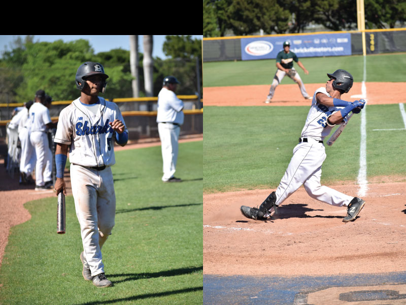 MDC baseball players on the field.