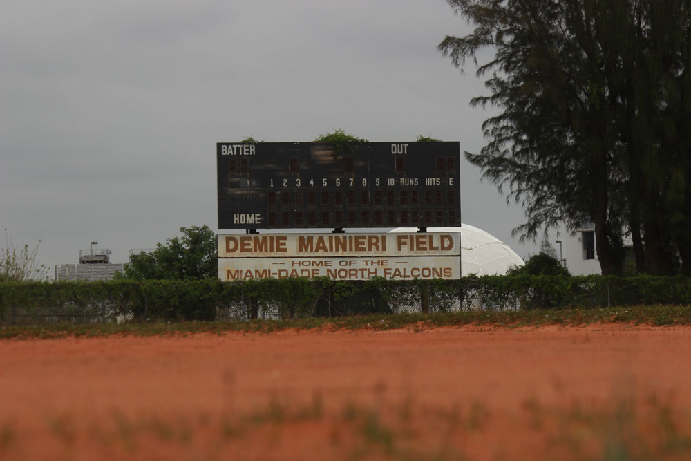 The baseball field at North campus.