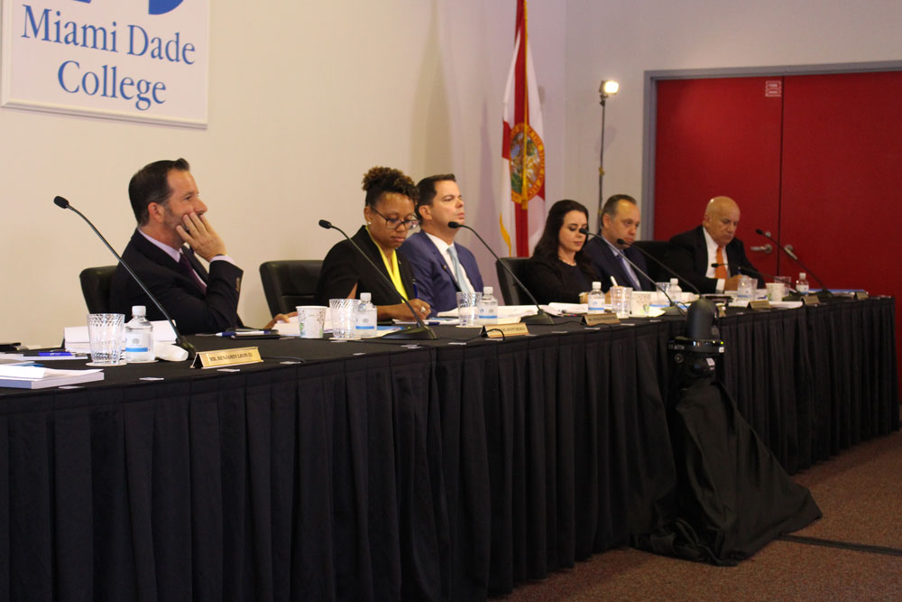 District Board of Trustees during the presidential search.