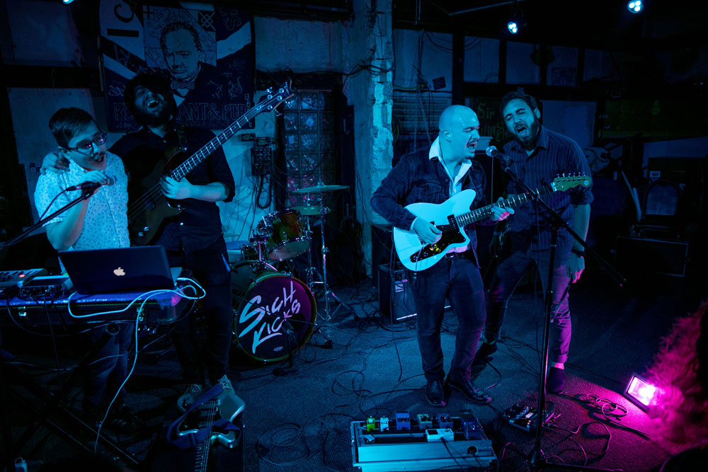 Photo of Sigh Kicks performing at Churchill's Pub.