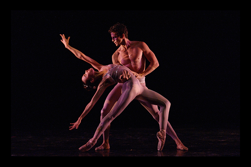 Students performing on stage for the autumn dance ensemble.