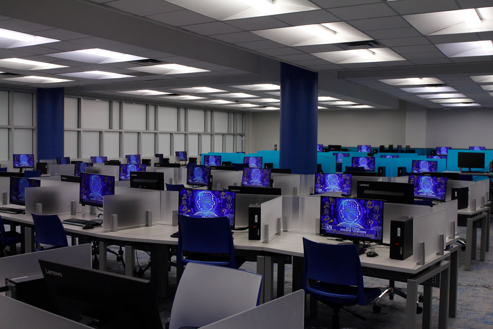 Photo of the newly renovated Computer Courtyard.