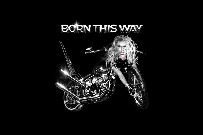 Album cover for Lady Gaga's Born This Way.