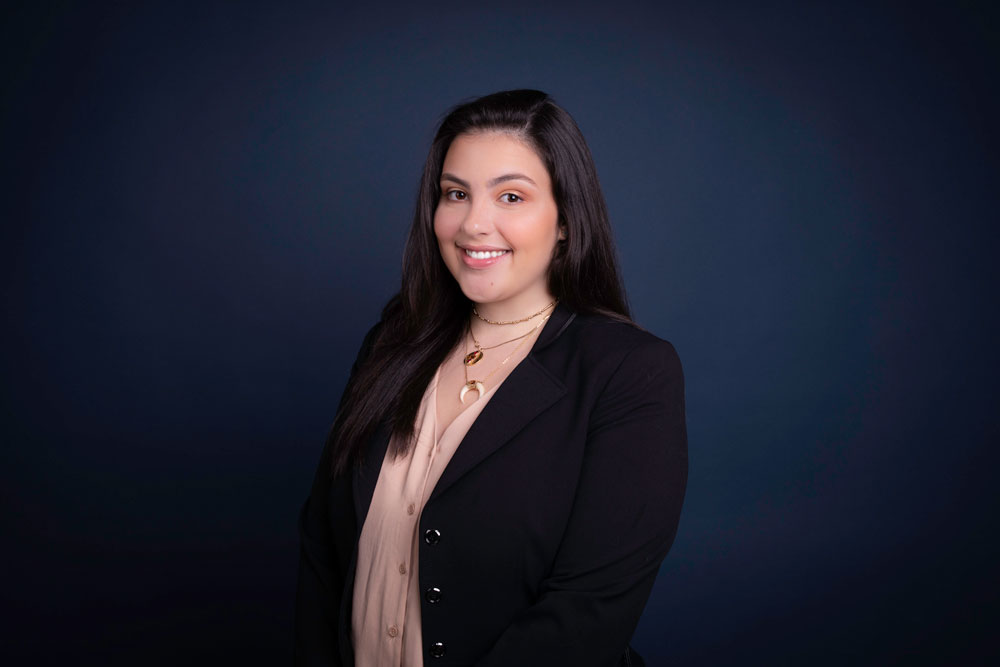 Samantha Hernandez is the student voice for the presidential search.