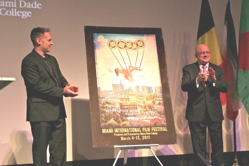 The unveiling of the 28th MIFF poster.