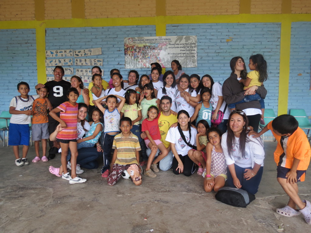 Children from Nicaragua posing for the camera.