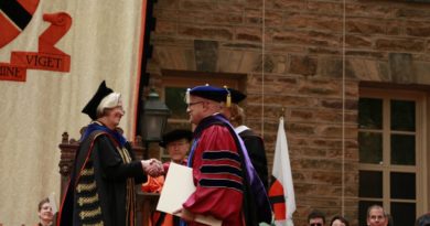 MDC President Eduardo Padron receiving a degree from Princeton.