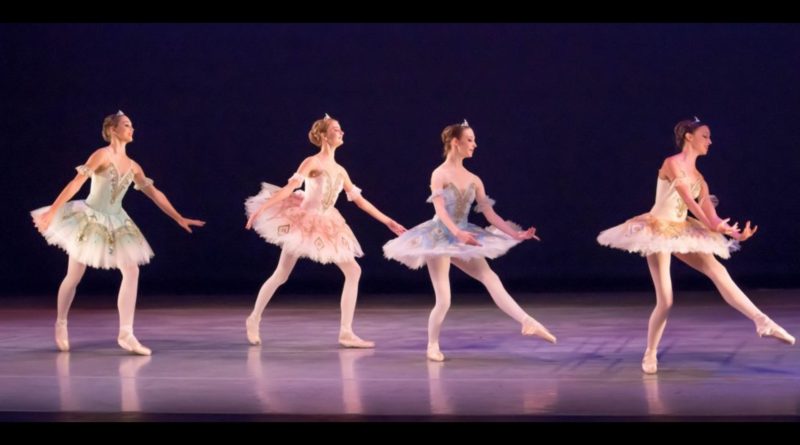 Ballerinas performing on stage.