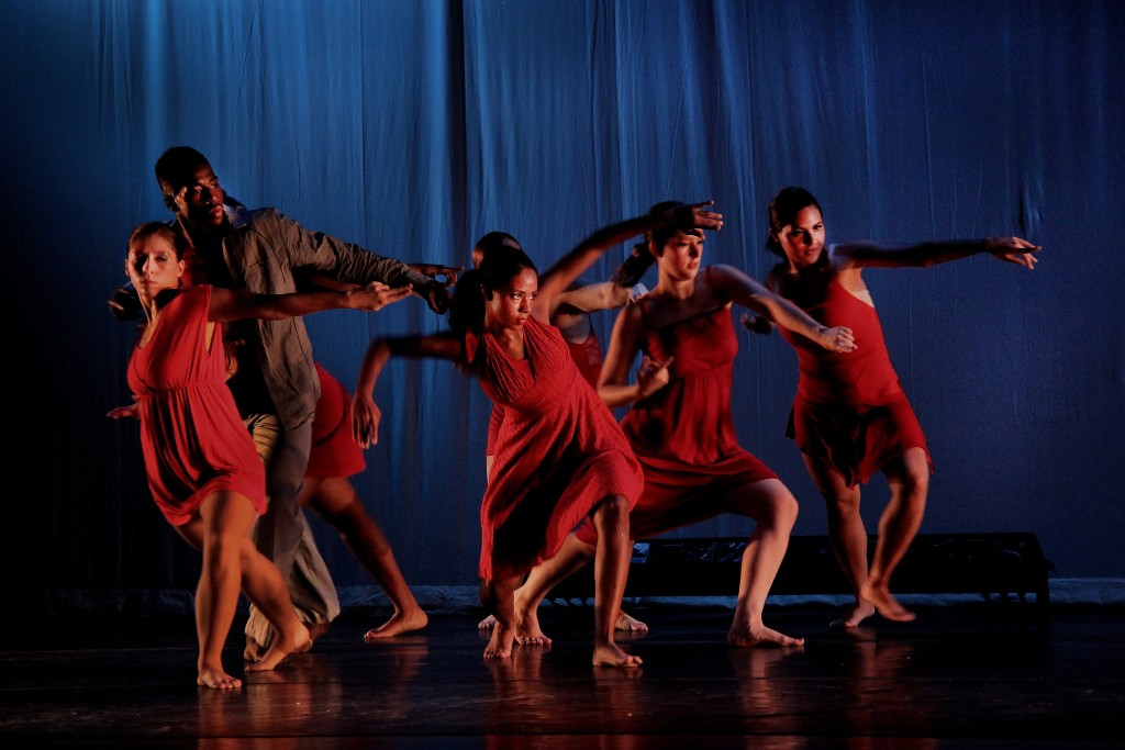 Dancers performing.