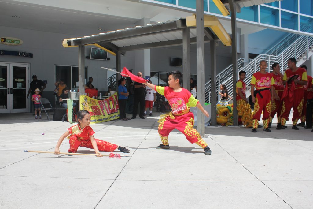 Two children performing at Homestead Campus.