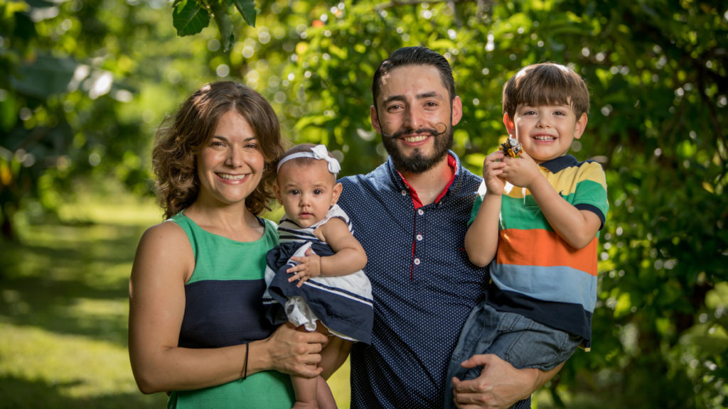 Carlos Andrés Cuervo and his family