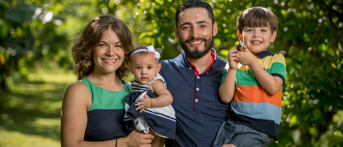 Carlos Andrés Cuervo and his family