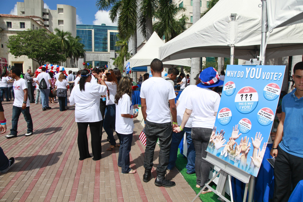 Students voting using Turbo Vote