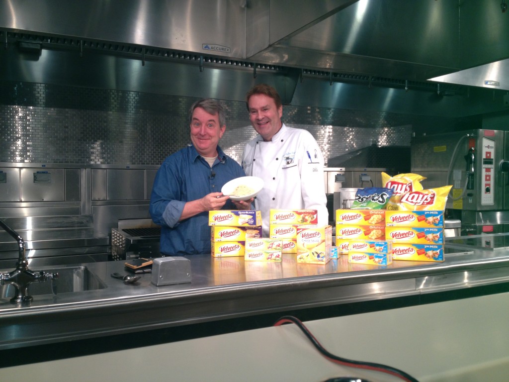 Photo of NBC correspondent Kerry Sanders and MCI Chair Chef Collen Engle.