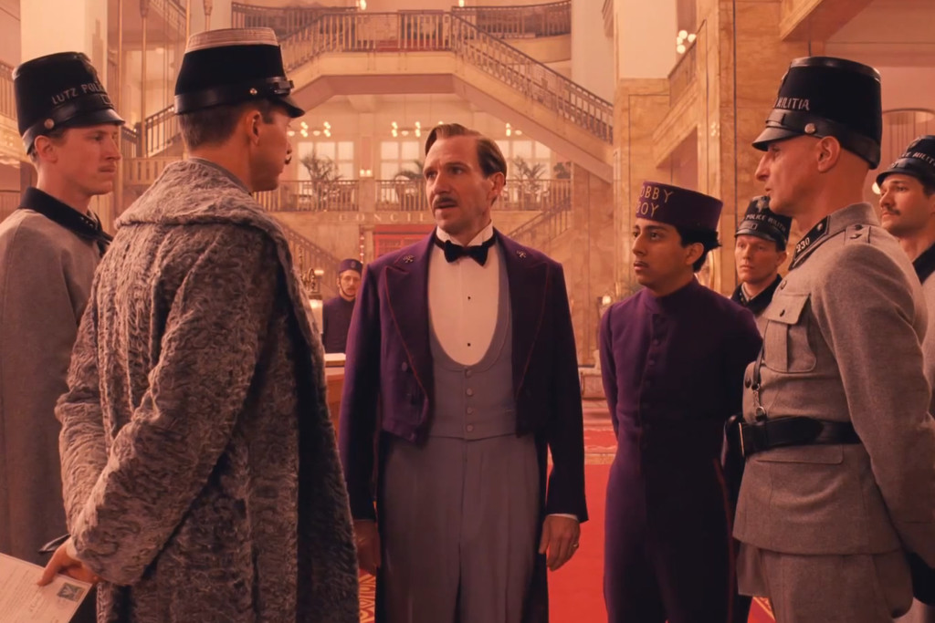 Image of a scene from the movie The Grand Budapest Hotel