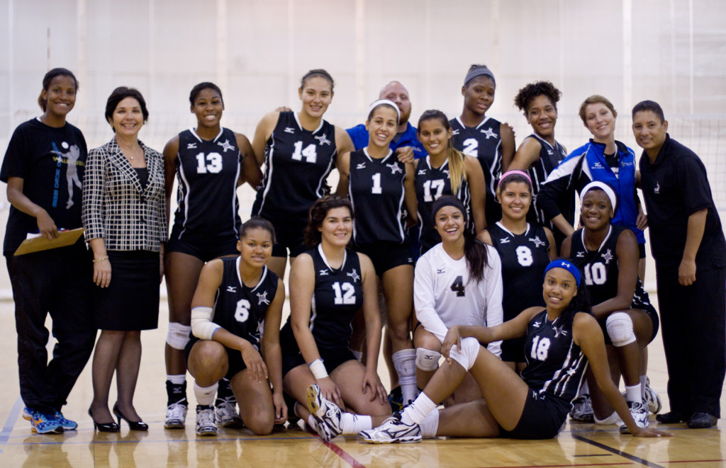 Photo of MDC Lady Sharks volleyball team