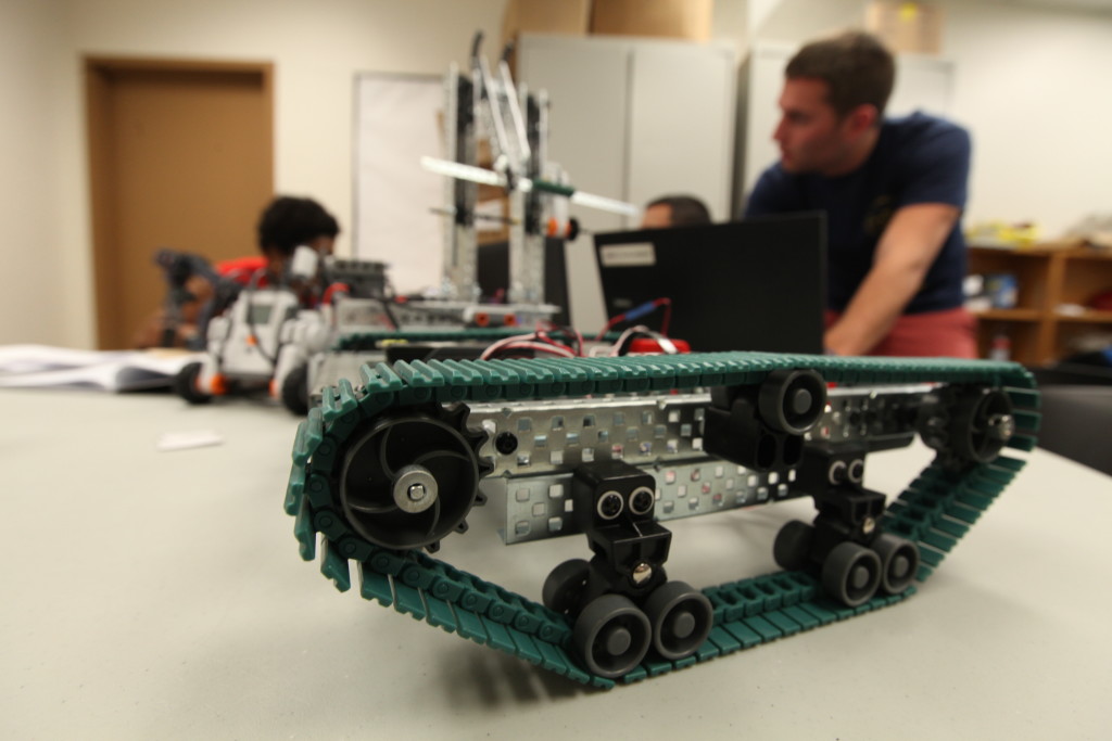 Image of a robot students are working on.