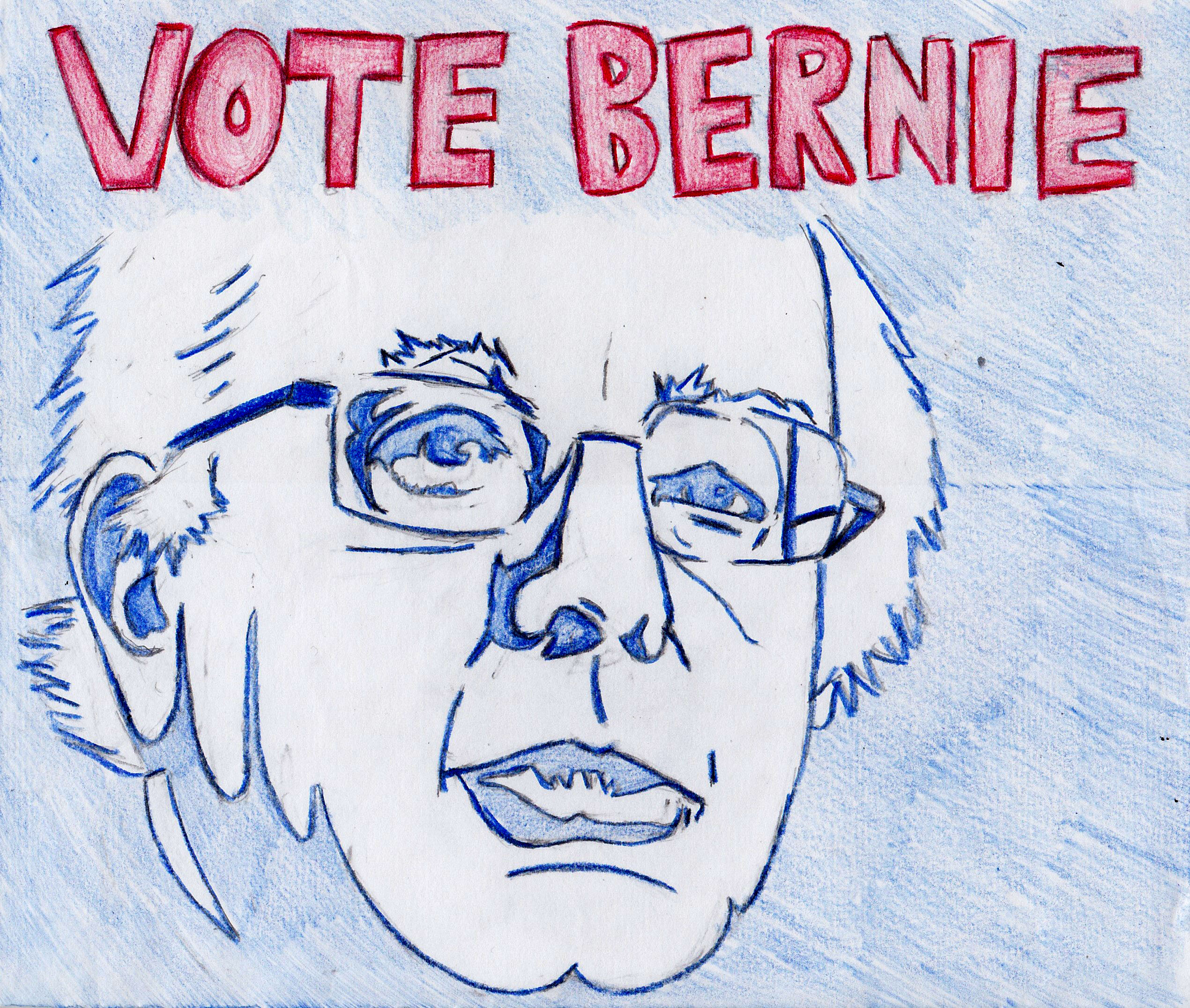 Bernie Sanders illustration by Danielle Kairuz.