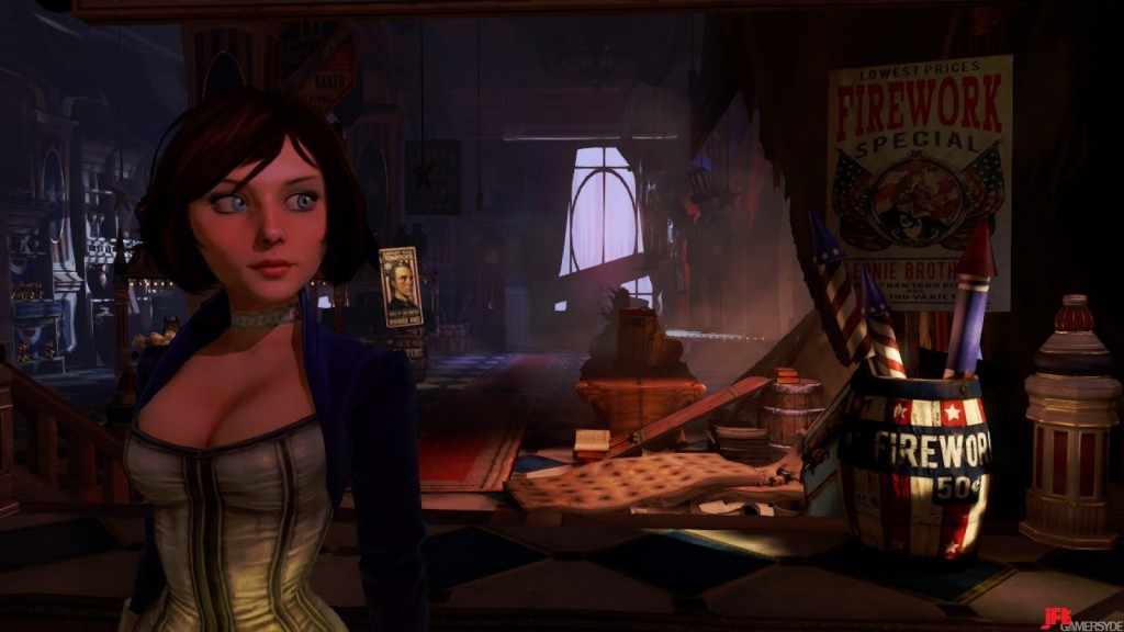 Scene from the game Bioshock - Infinite.