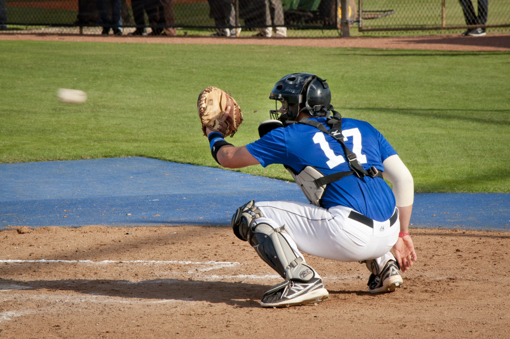 Photo of player Victor Caratini during game.