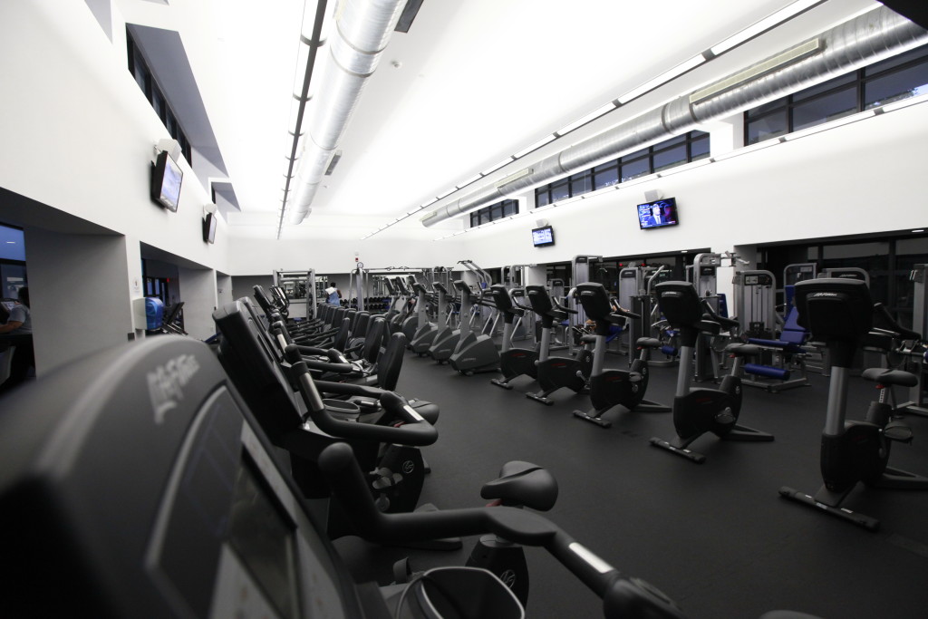 Interior of gym at North Campus.