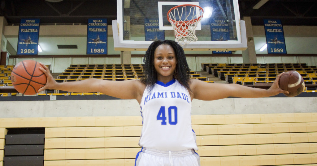 Lady Shark basketball player Monique Howard.