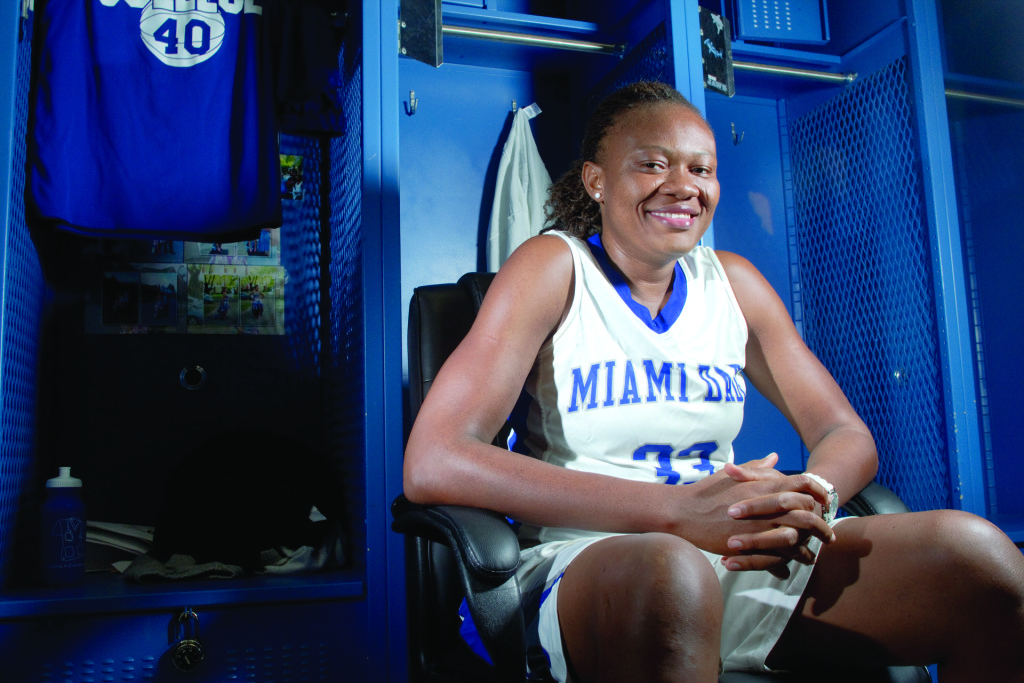 Transfer Adenike Dawodu posing for the camera.